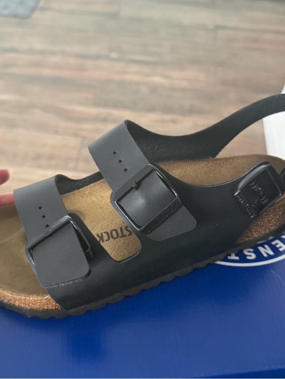 Black Birkenstock Milano sandals